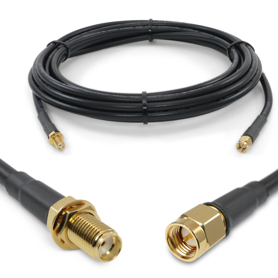 Connecteur d'extension Coaxial RG58 RPSMA vers SMA mâle